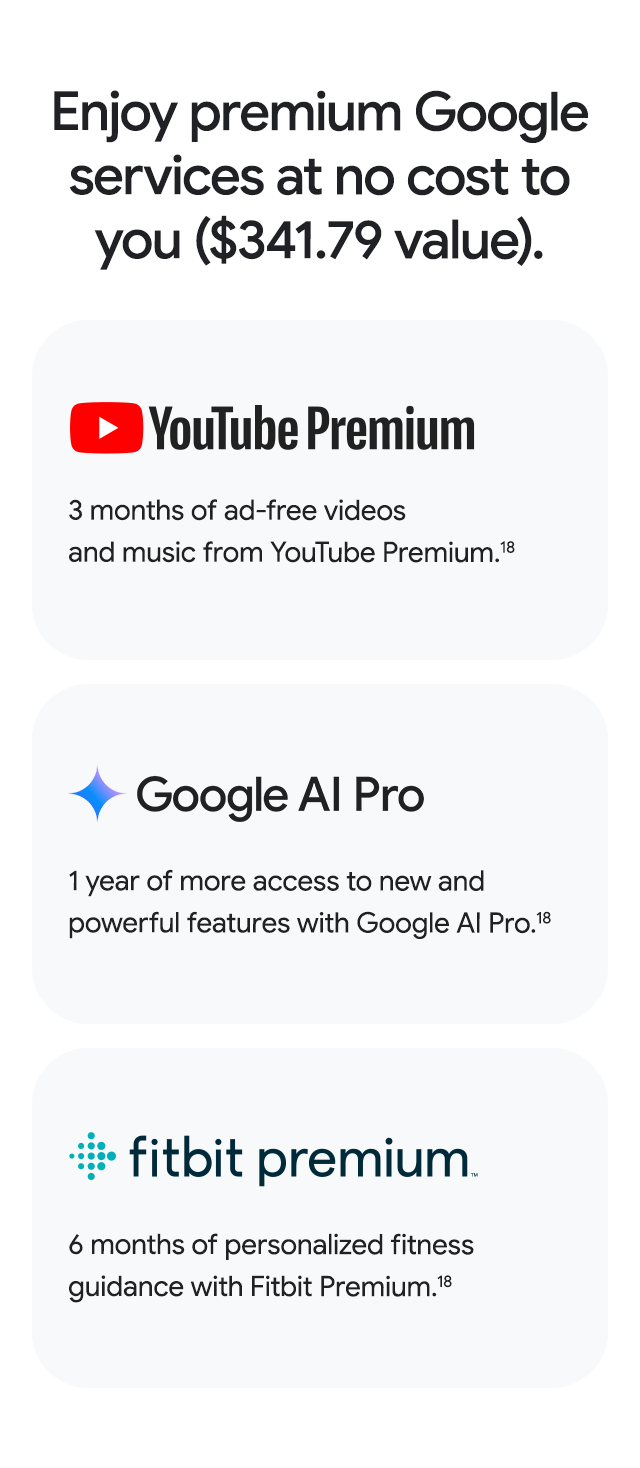 Enjoy premium Google services - mobile