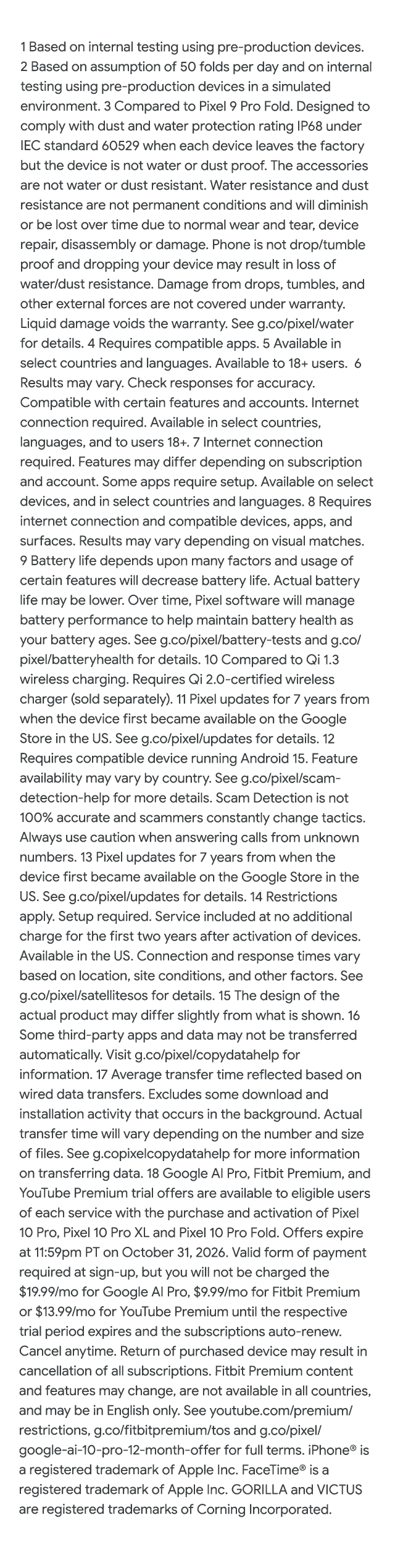 Legal Disclaimer - mobile