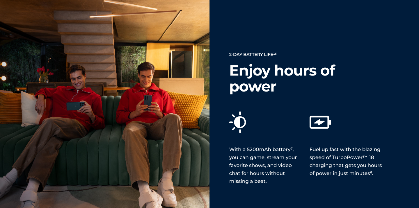 Enjoy hours of power