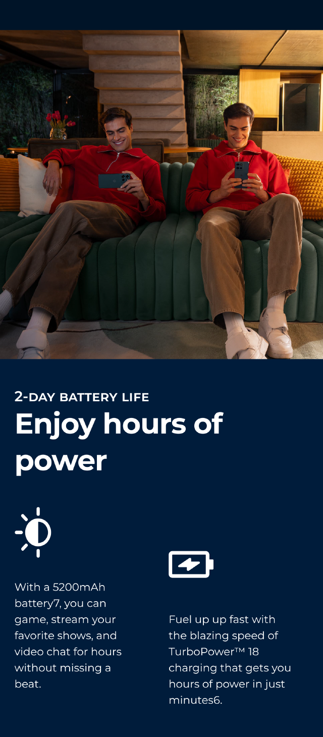 Enjoy hours of power - mobile