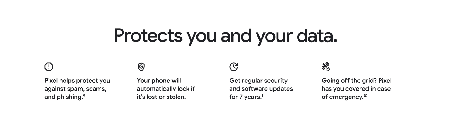 Pixel helps protect you and your data