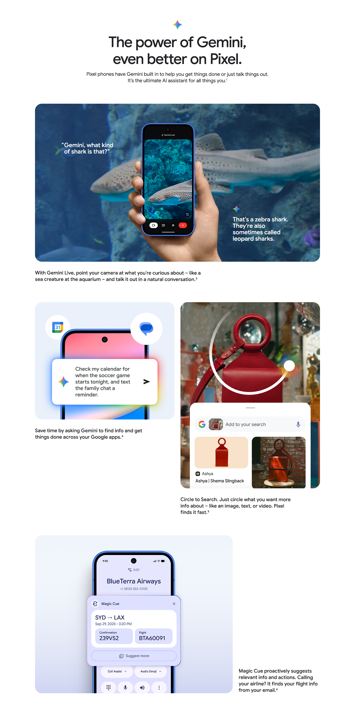 The power of Gemini, supercharged on Pixel.