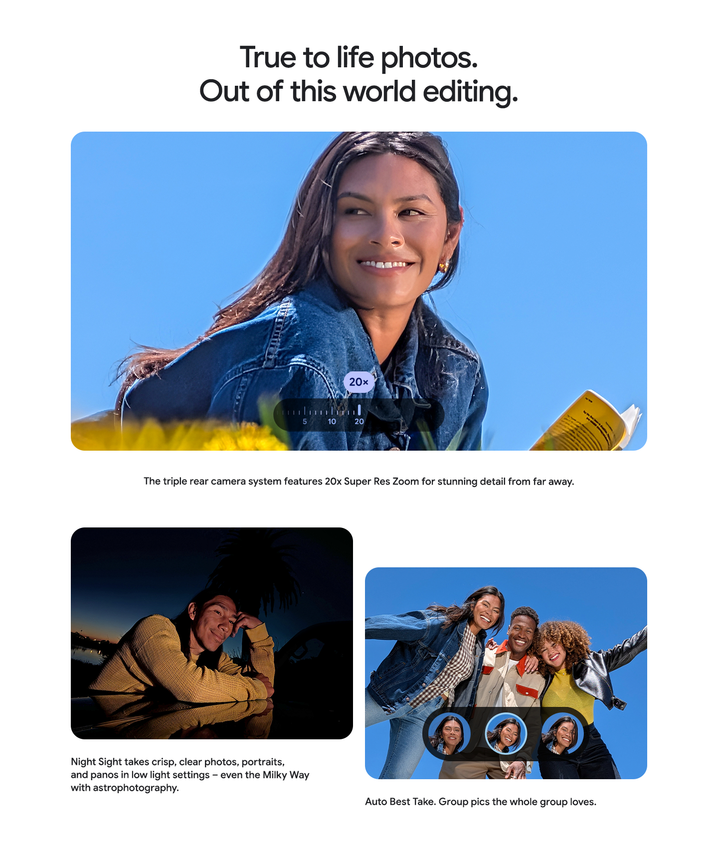 True to life photos. Out of this world editing.