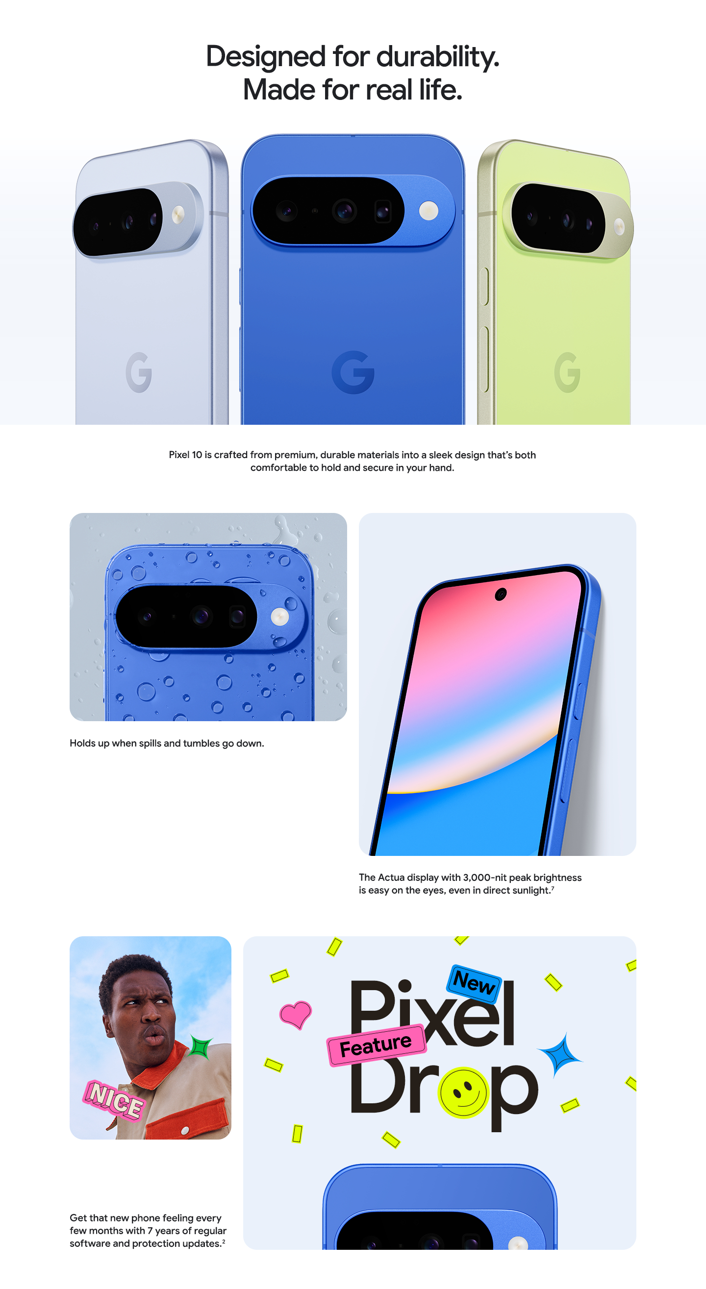 Designed for durability.