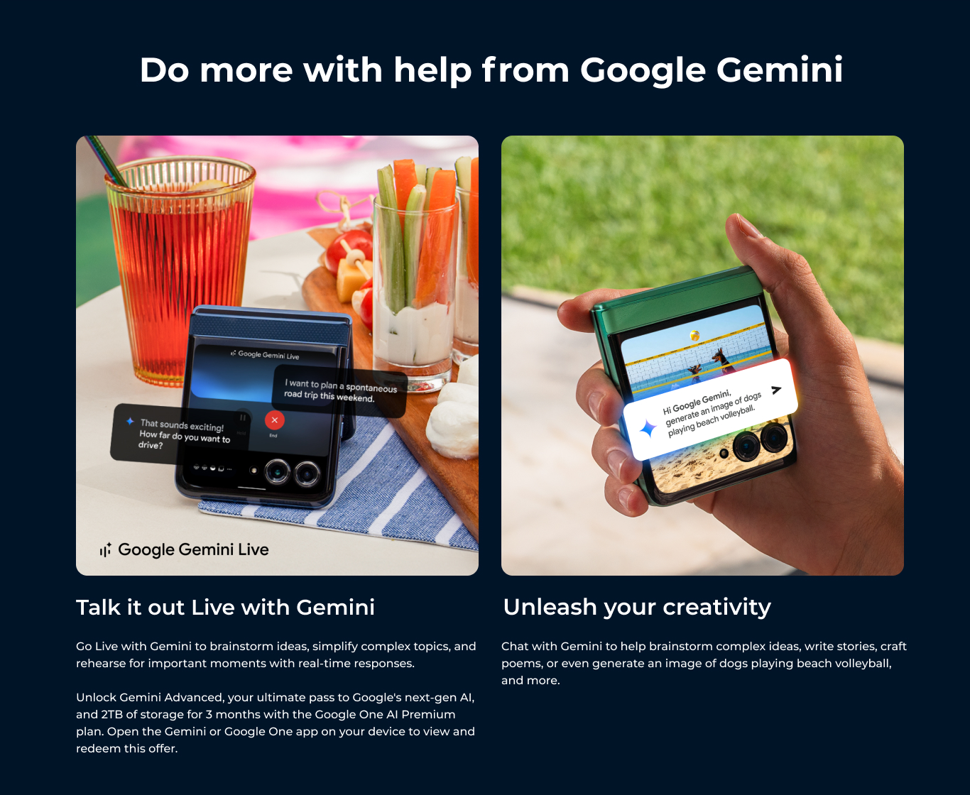 Do more with help from Google Gemini