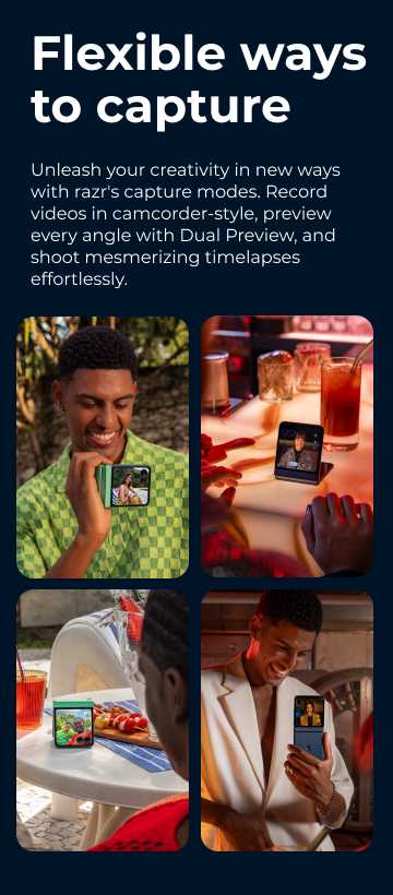 Flexible ways to capture. - mobile