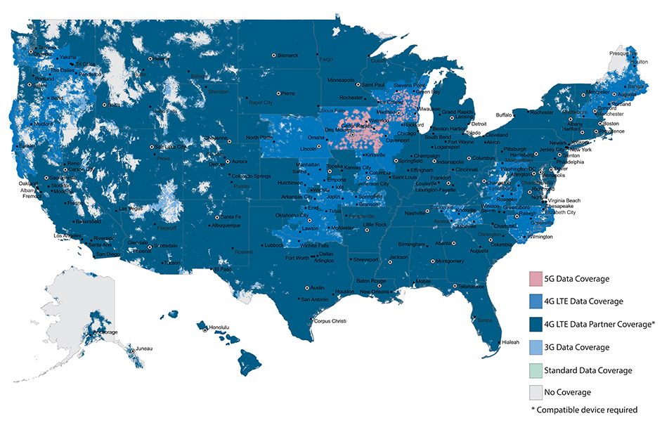 U.S. Cellular Prepaid Data Coverage Map