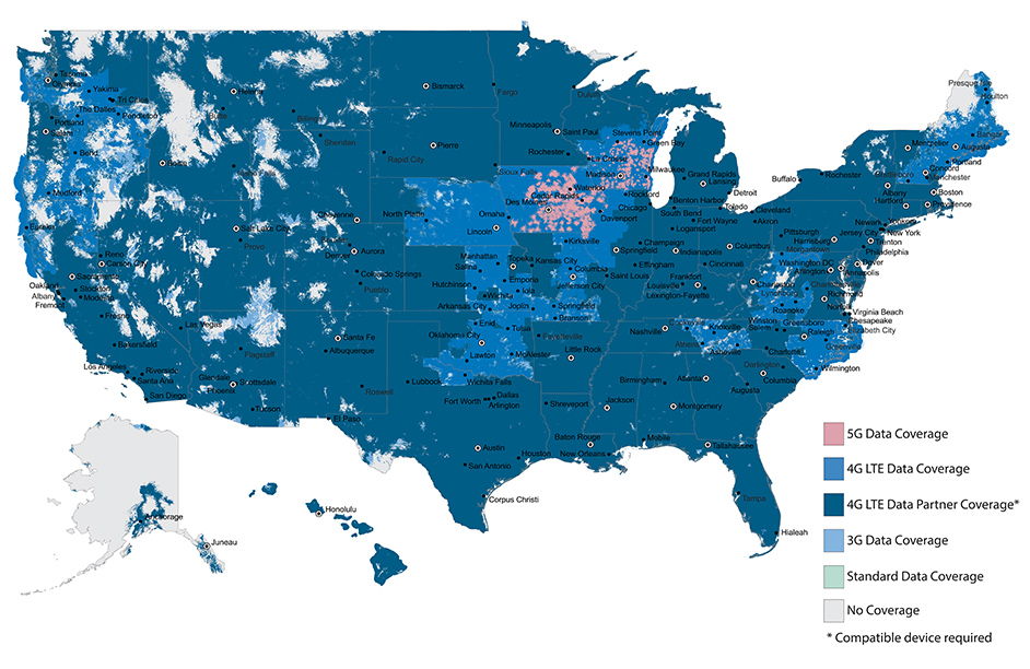 Open signal coverage map