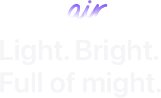 iPad Air - Light. Bright. Full of might.
