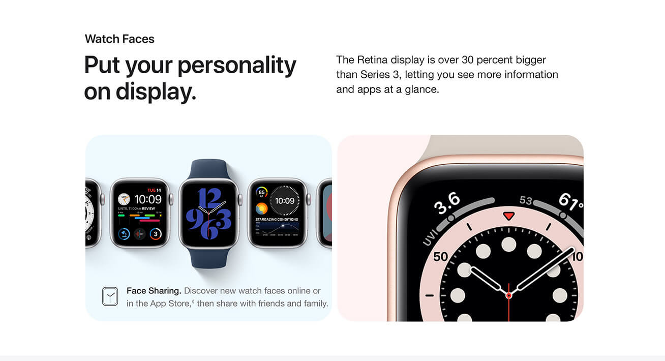 Watch Faces - Put your personality on display.