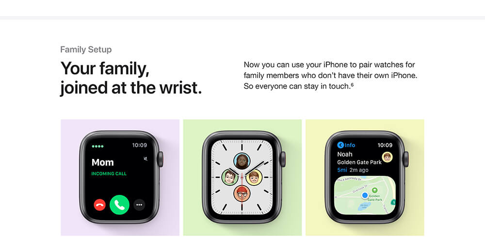 Family Setup - Your family, joined at the wrist.