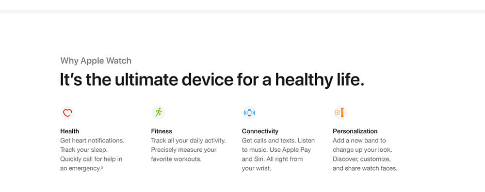 Why Apple Watch - It's the ultimate device for a healthy life.
