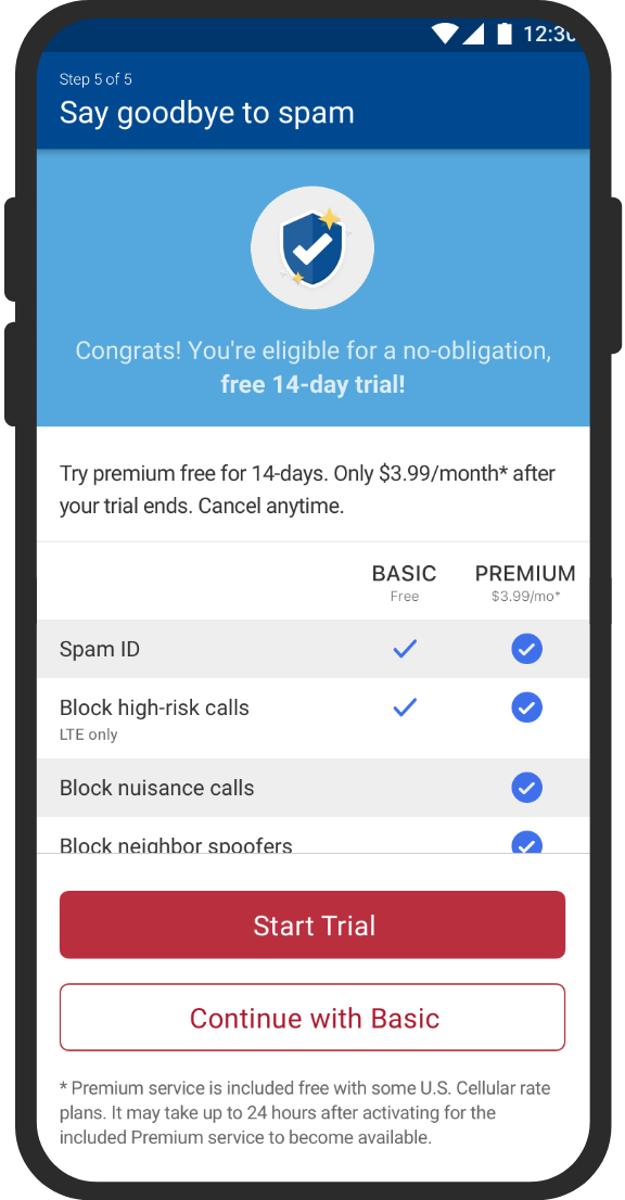 Premium - Be spam free, Be ad free.